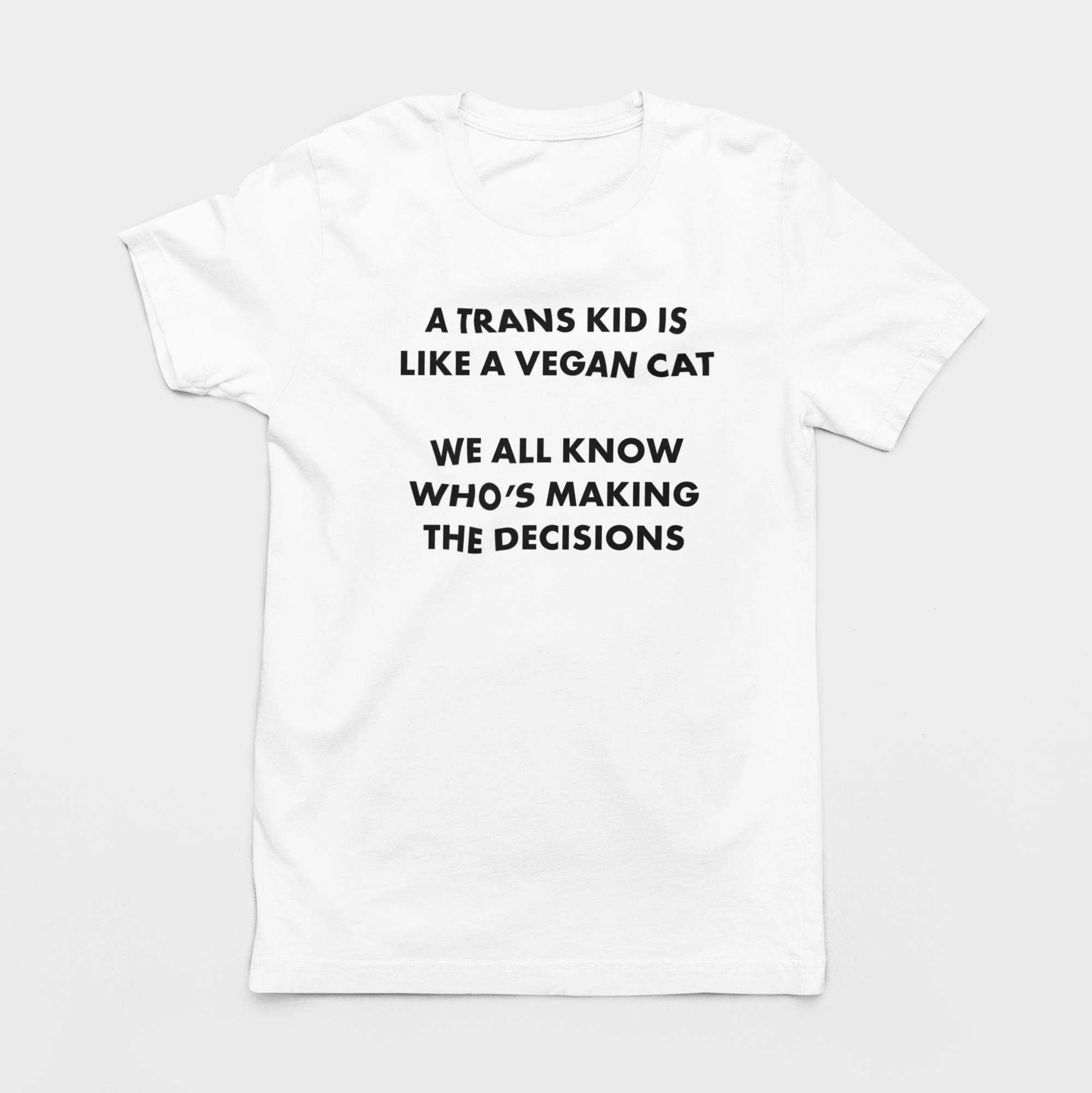 TRANS KID VEGAN CAT UNISEX TEE