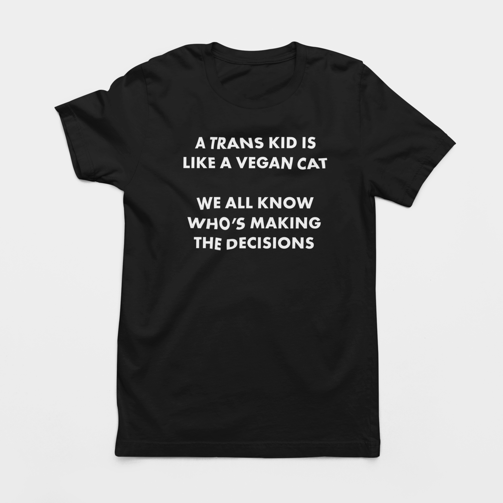 TRANS KID VEGAN CAT UNISEX TEE