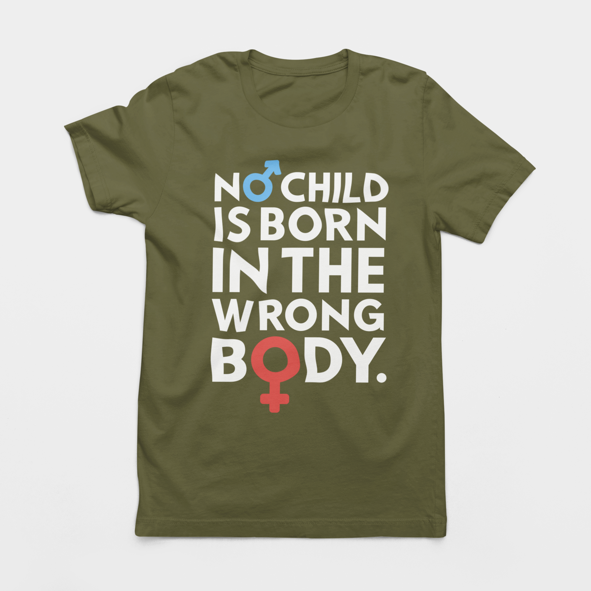 NO CHILD IS BORN IN THE WRONG BODY UNISEX TEE