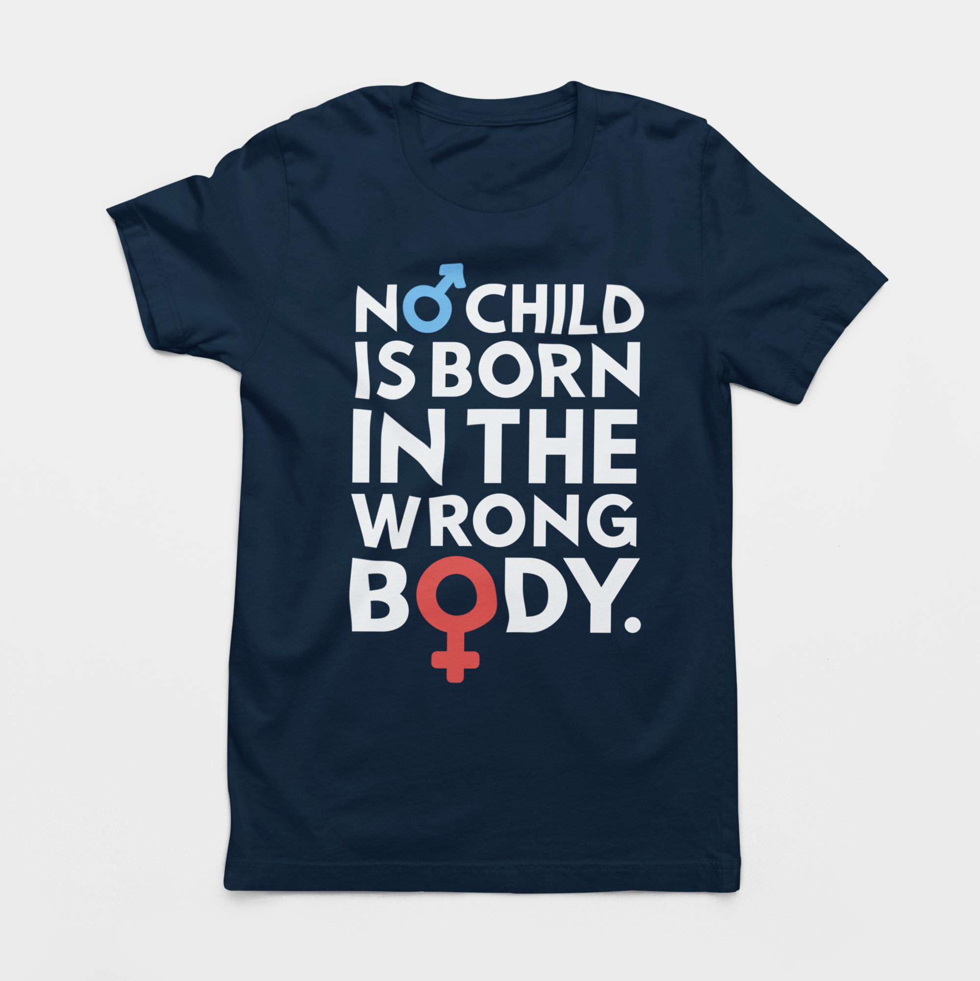 NO CHILD IS BORN IN THE WRONG BODY UNISEX TEE